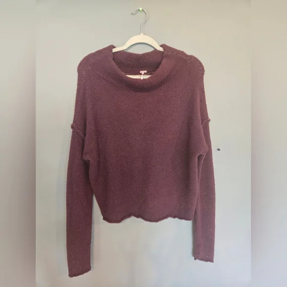 Free People San Vincent Funnel Neck Sweater Birch Bark - Picture 2 of 5